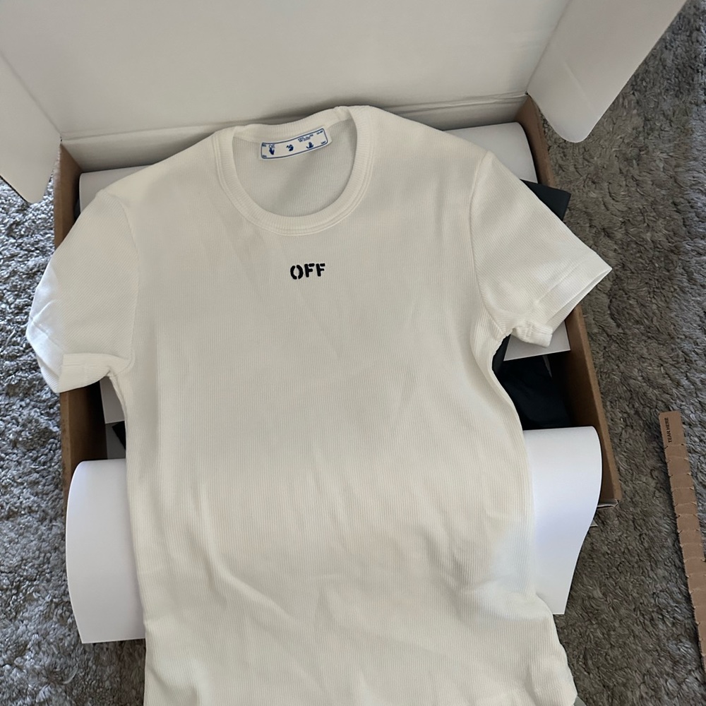 Off white ribbed shirt - Picture 3 of 4